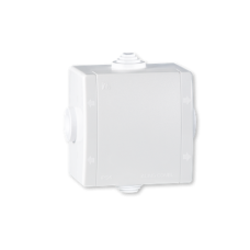 Razvodna kutija sa 4 uvoda 80 x 80mm bela