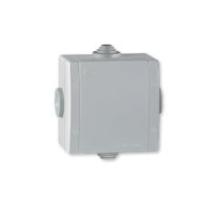 Razvodna kutija sa 4 uvoda 80 x 80mm siva